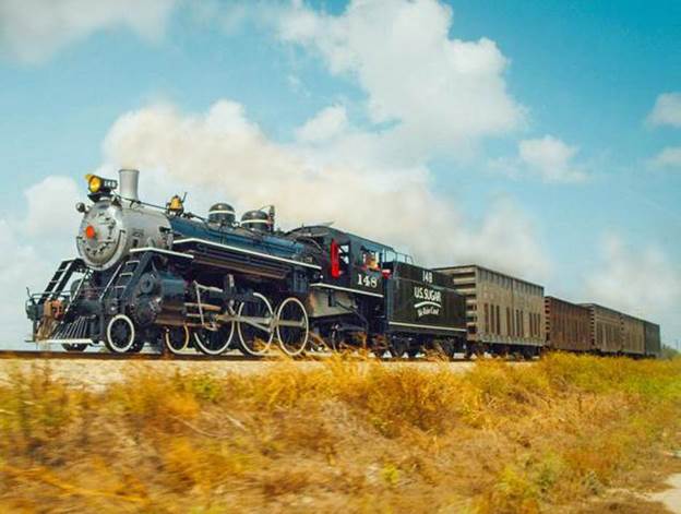 U.S. Sugar Steam Locomotive No. 148 Hauls Sugarcane Train to Mill Ending Harvest Season, New “Sugar Express” Launched