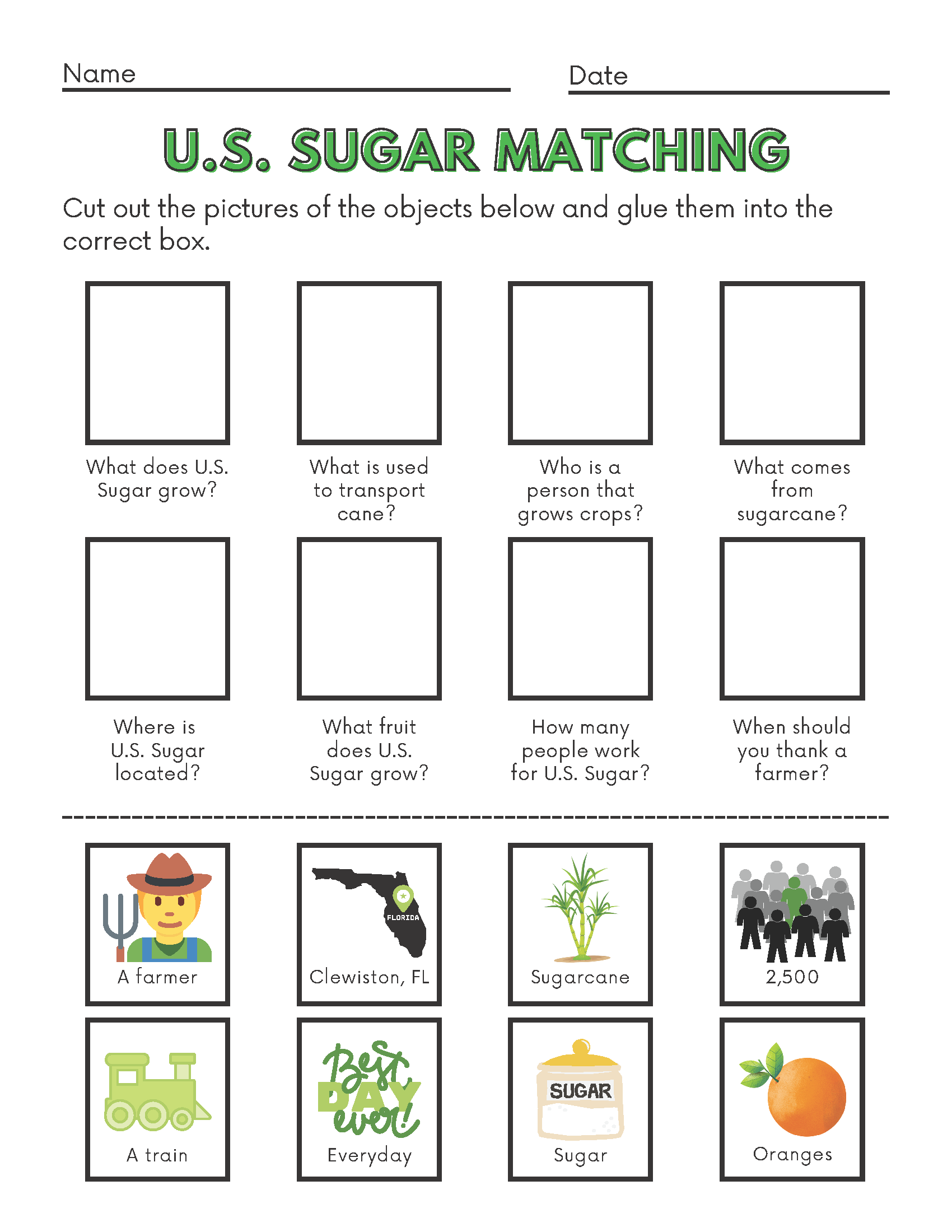 U.S. Sugar Matching