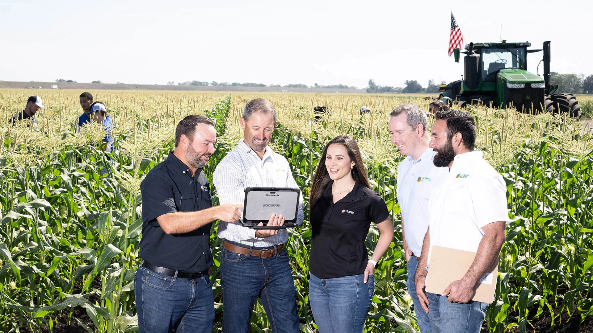U.S. Sugar team in field with innovation technology