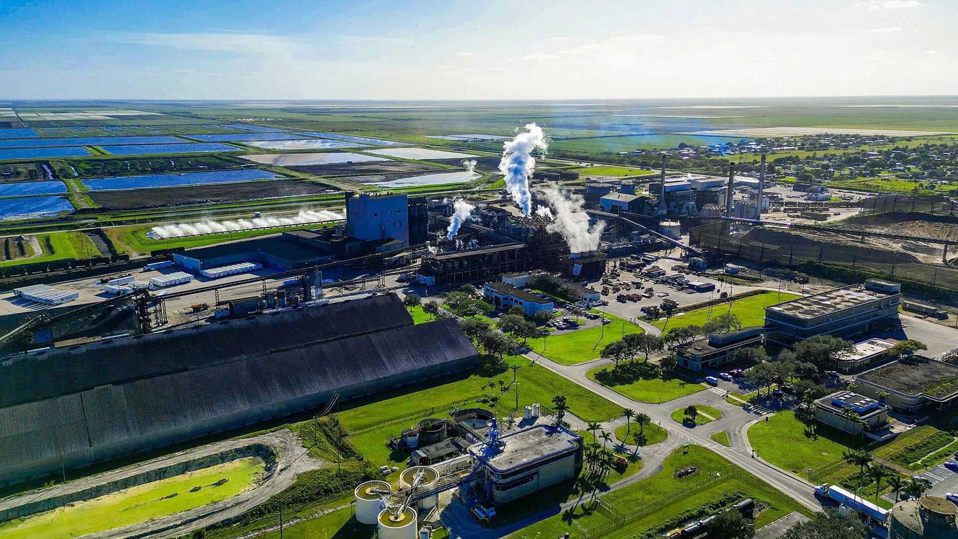 Ariel shot of U.S. Sugar