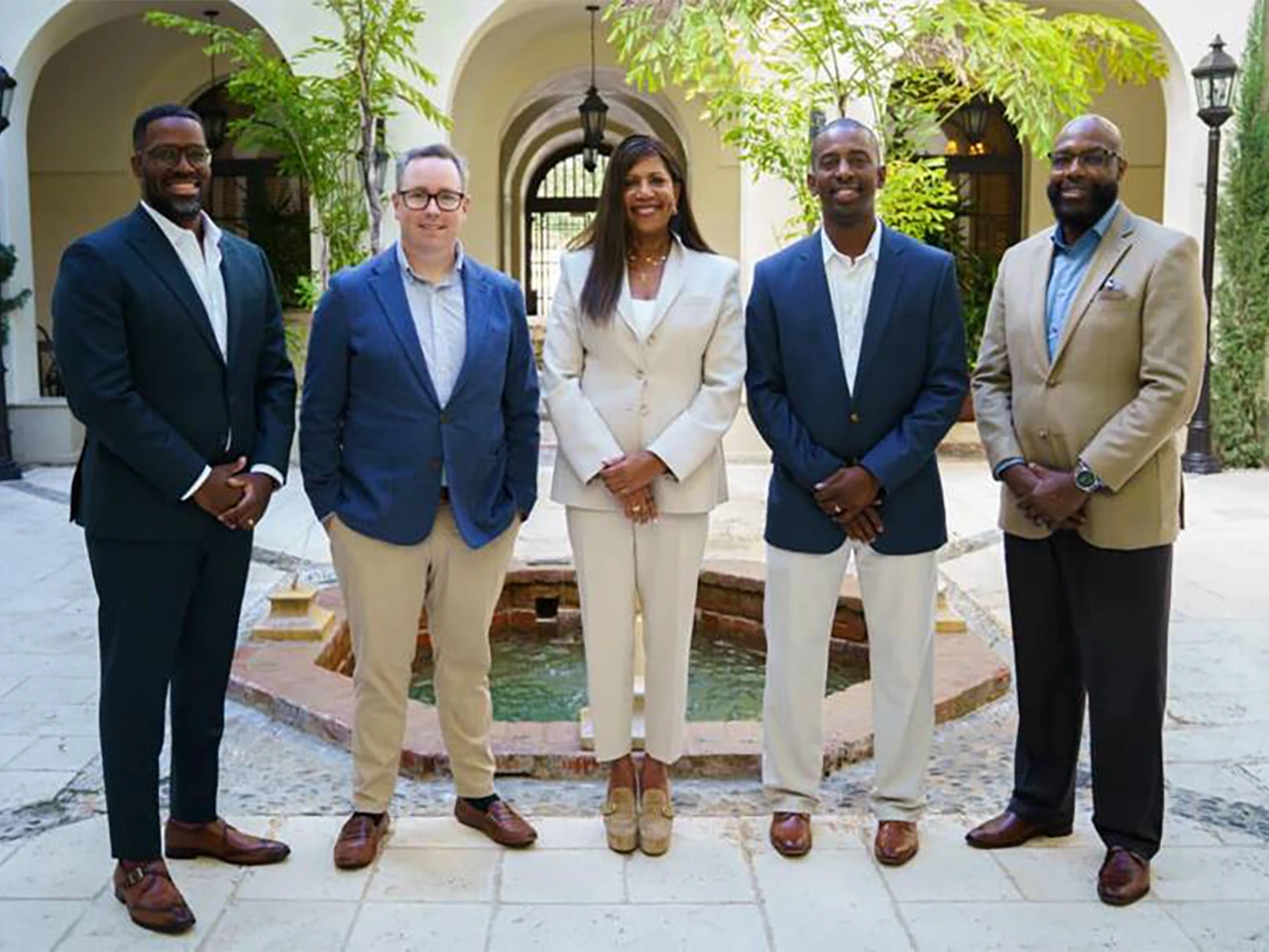 Corey Murphy, Community Impact Officer; Ryan Duffy, U.S. Sugar Senior Director of Communications; Danita R. DeHaney, President and CEO; Brannan Thomas, U.S. Sugar Community Relations Director; and Daryl K. Houston, Vice President for Community Impact.