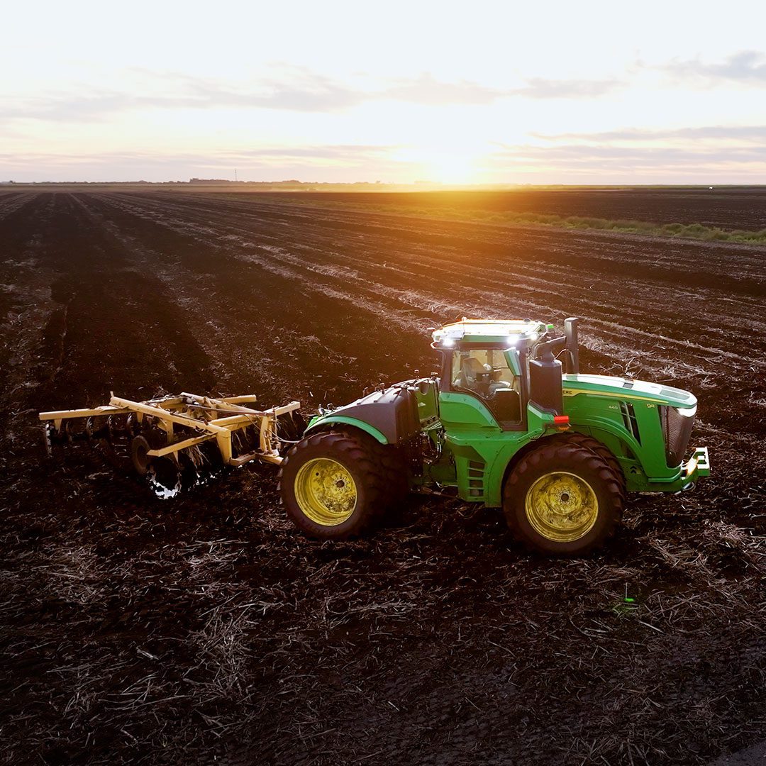 Fleet of autonomous tractors deployed by U.S. Sugar and Everglades Equipment Group for commercial sugarcane farming operations